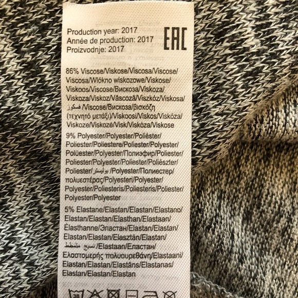 NOISY MAY Crossover Grey lightweight coastal pullover front cowl neck sweater - Picture 9 of 10